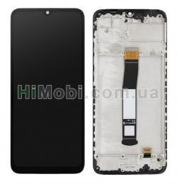 Дисплей (LCD) Xiaomi Redmi 10C/ Poco C40 з сенсором чорний оригінал PRC + рамка