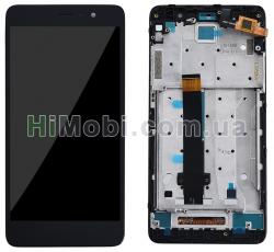 Дисплей (LCD) Xiaomi Redmi Note 3 Pro Special Edition (149*73) з сенсором чорний + рамка
