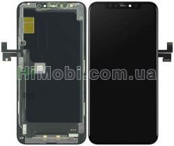 Дисплей (LCD) iPhone 11 Pro Max з сенсором чорний оригінал (переклеєний)