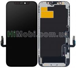 Дисплей (LCD) iPhone 12 / 12 Pro з сенсором чорний оригінал знятий з телефону