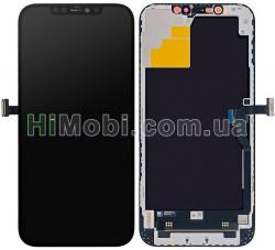 Дисплей (LCD) iPhone 12 Pro Max з сенсором чорний оригінал знятий з телефону