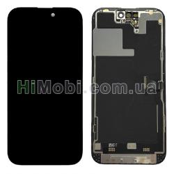 Дисплей (LCD) iPhone 14 Pro з сенсором чорний оригінал (переклеєний)
