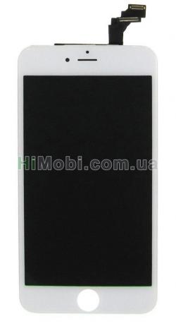 Дисплей (LCD) iPhone 6 Plus з сенсором білий оригінал (переклеєний)