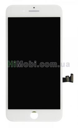 Дисплей (LCD) iPhone 8 Plus з сенсором білий оригінал (переклеєний)