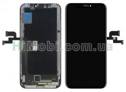 Дисплей (LCD) iPhone X з сенсором чорний оригінал знятий з телефону
