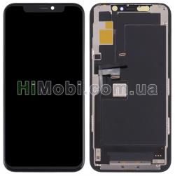 Дисплей (LCD) iPhone 11 Pro з сенсором чорний оригінал (переклеєний)