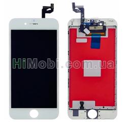 Дисплей (LCD) iPhone 6S (4.7) з сенсором білий оригінал (переклеєний)