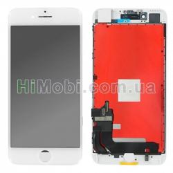 Дисплей (LCD) iPhone 7 Plus з сенсором білий оригінал (переклеєний)