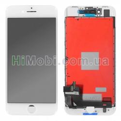 Дисплей (LCD) iPhone 8 Plus з сенсором білий оригінал (переклеєний)