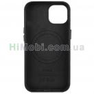 Накладка MagSafe Leather Case iPhone 13 mini Black