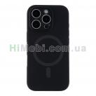 Накладка MagSafe Glow Silicone Case iPhone 16 Pro Max Black