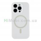 Накладка MagSafe Glow Silicone Case iPhone 16 Pro Max White
