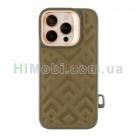 Накладка MagSafe Kajsa Briquette Collection Rhombus iPhone 16 Pro Max Olive