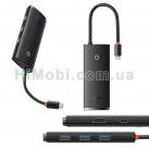 USB HUB Baseus AirJoy 5в1 Type-C/ HDMI+PD+3USB 3.0 Black