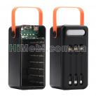 Корпус Multi-powerbank S28 під акумулятори 18650 до 28шт 22.5W з ліхтарем чорний