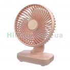 Вентилятор портативний акумуляторний GXQC D606 Pink